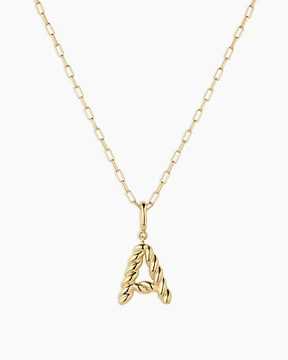 Crew Alphabet Statement Charm Necklace