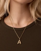 Crew Alphabet Statement Charm Necklace