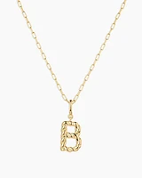 Crew Alphabet Statement Charm Necklace