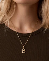 Crew Alphabet Statement Charm Necklace