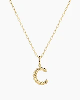 Crew Alphabet Statement Charm Necklace