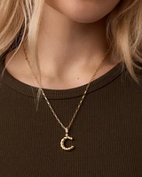 Crew Alphabet Statement Charm Necklace