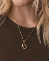 Crew Alphabet Statement Charm Necklace