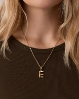 Crew Alphabet Statement Charm Necklace