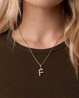 Crew Alphabet Statement Charm Necklace