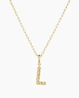 Crew Alphabet Statement Charm Necklace