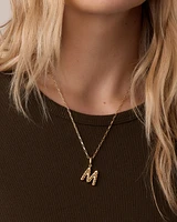 Crew Alphabet Statement Charm Necklace