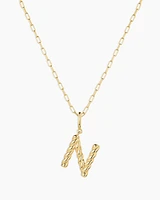 Crew Alphabet Statement Charm Necklace