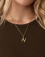 Crew Alphabet Statement Charm Necklace