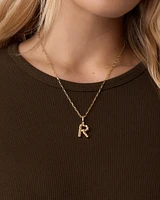 Crew Alphabet Statement Charm Necklace