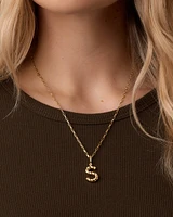 Crew Alphabet Statement Charm Necklace