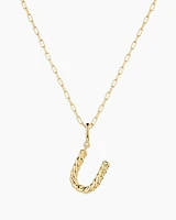 Crew Alphabet Statement Charm Necklace