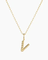 Crew Alphabet Statement Charm Necklace