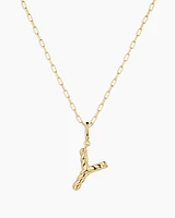 Crew Alphabet Statement Charm Necklace