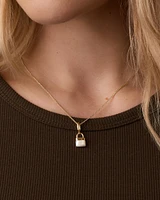 Padlock Parker Charm Necklace