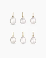 14k Gold Pearl Charm