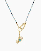 Beach Cluster Charm Necklace