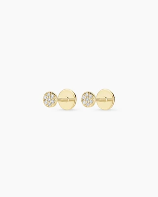 Diamond Pavé Flat Back Studs