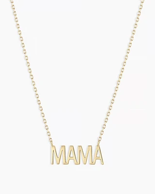 14k Gold Mama Necklace