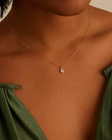 Classic Diamond Pear Necklace