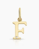 Diamond Vintage Alphabet Charm