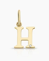 Diamond Vintage Alphabet Charm