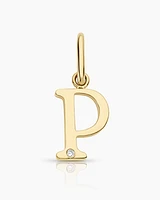 Diamond Vintage Alphabet Charm