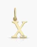 Diamond Vintage Alphabet Charm