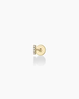 Diamond Pavé Bar Flat Back Single Stud