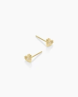 Diamond Vintage Heart Studs