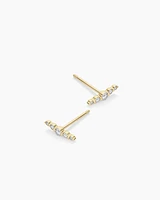 Elle Diamond Row Studs