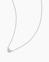 Diamond Pavé Mini Heart Necklace