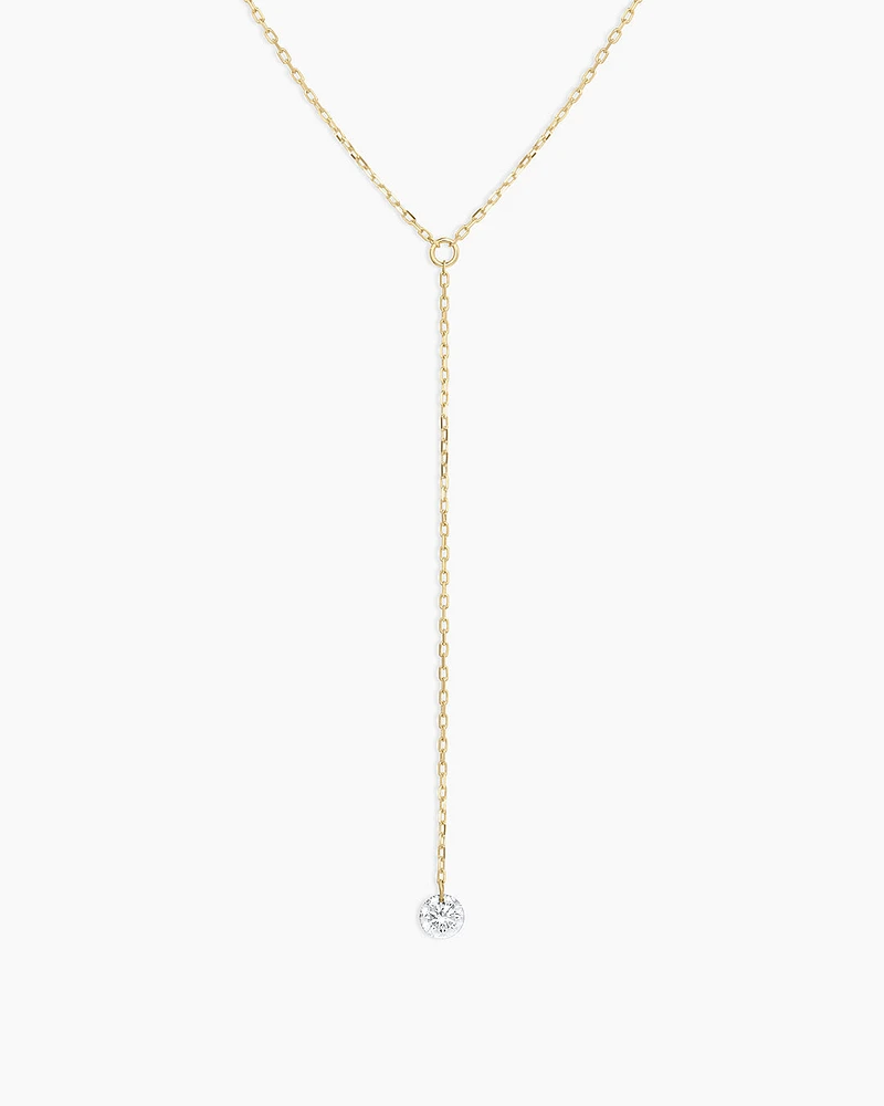 Floating Diamond Lariat