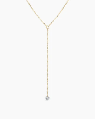 Floating Diamond Lariat