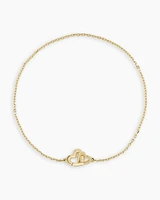 14k Gold Parker Heart Bracelet