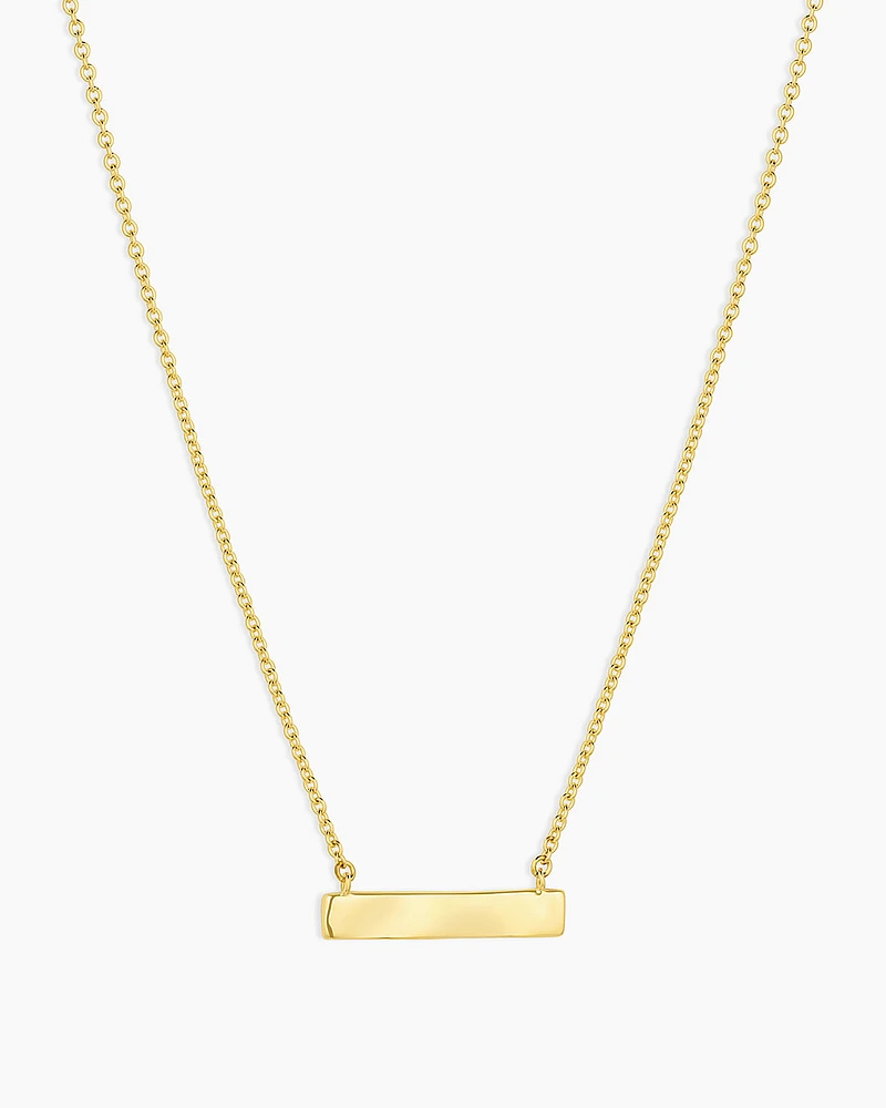 Bespoke Plate Necklace (gold)