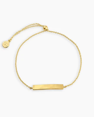 Bespoke Plate Adjustable Bracelet (gold)