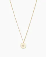 Power Birthstone Coin Necklace