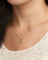 Power Birthstone Coin Necklace