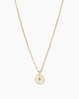 Power Birthstone Coin Necklace