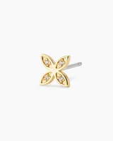 Flower Charm Stud