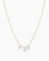 Trio Floating Diamond Necklace