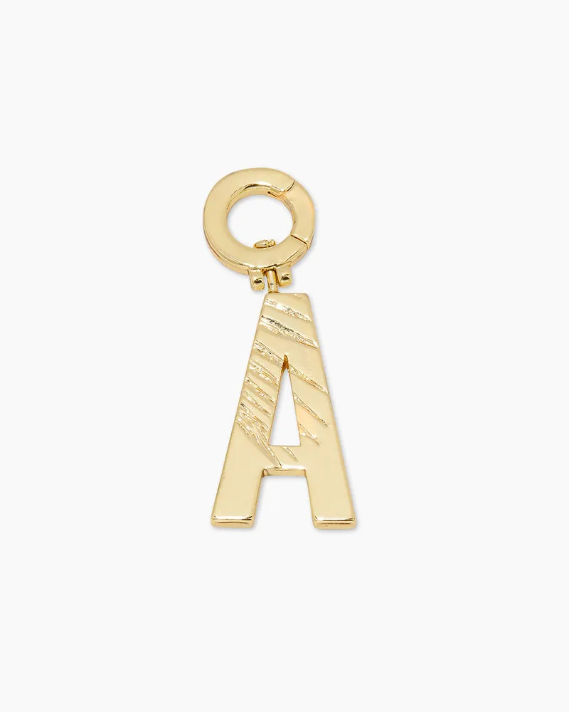 Vintage Alphabet Charm in D/Gold Plated, Women's by Gorjana