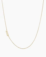 14k Gold Alphabet Necklace