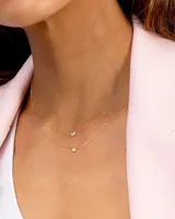 Diamond Pavé Heart Charm Necklace