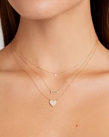 Diamond Pavé Heart Necklace