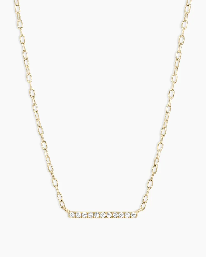 Diamond Bar Necklace