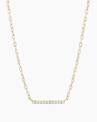 Diamond Bar Necklace