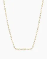 Diamond Bar Necklace