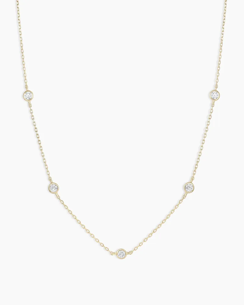 Classic Five Diamond Necklace